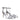 Manolo Blahnik White Leather Stiletto Heels Sandals