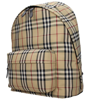 Burberry Beige Fabric Backpack