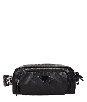 Prada Black Leather Crossbody Bag