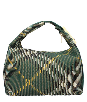 Burberry Green Fabric Handbag