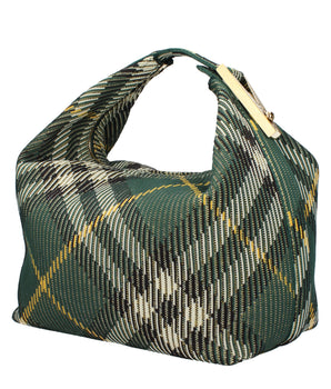 Burberry Green Fabric Handbag