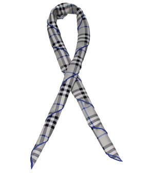 Burberry Gray Silk Foulard