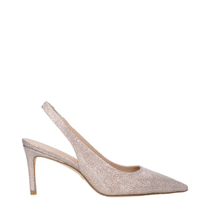 Stuart Weitzman Pink Fabric High Heel Pumps