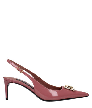 Dolce & Gabbana Pink Leather High Heel Pumps