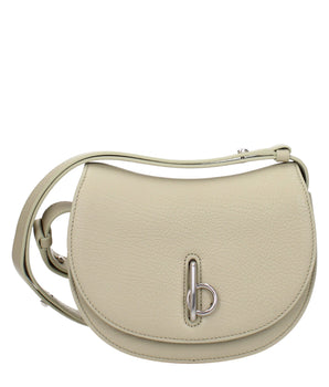 Burberry Green Leather Shoulder Bag