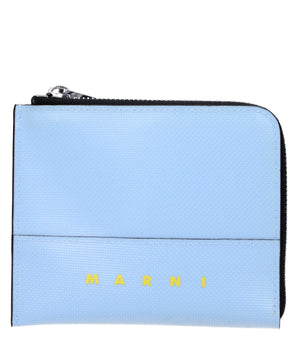 Marni Blue Polyethylene Wallet