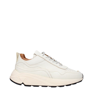 Buttero White Leather Low Tops