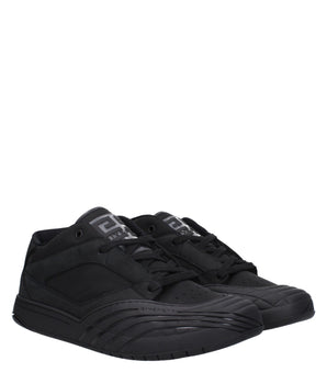 Givenchy Black Fabric Low Top Sneakers