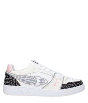 Enterprise Japan White Leather Athletic Sneakers