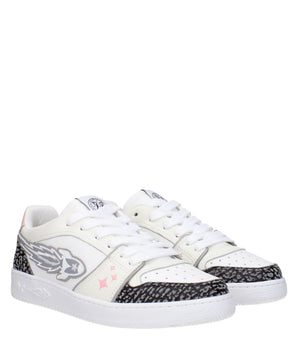 Enterprise Japan White Leather Athletic Sneakers