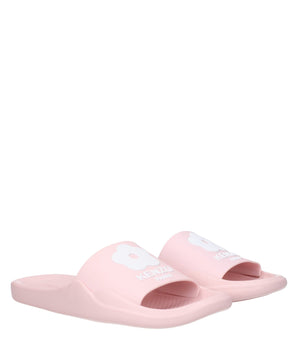 Kenzo Pink Cotton Slippers