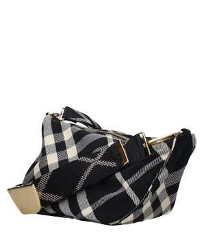 Burberry Black Fabric Crossbody Bag