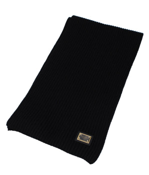 Dolce & Gabbana Black Cashmere Scarf