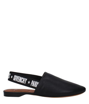 Givenchy Black Leather Slides