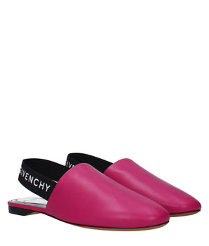 Givenchy Pink Leather Flat Sandals