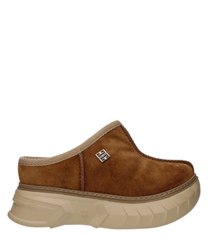 Givenchy Brown Leather Slippers