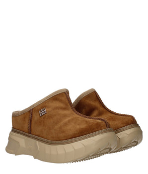 Givenchy Brown Leather Slippers