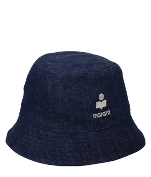 Isabel Marant Blue Cotton Bucket Hat