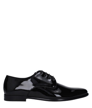 Dolce & Gabbana Black Leather Oxfords And Derbies