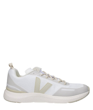 Veja White Fabric Athletic Sneakers