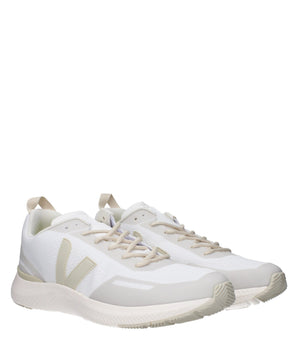 Veja White Fabric Athletic Sneakers