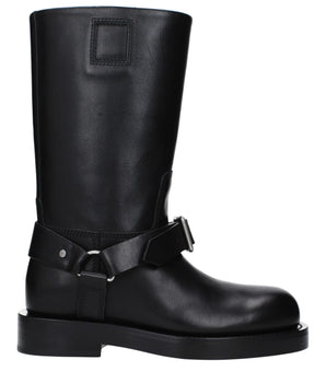 Burberry Black Leather Boots