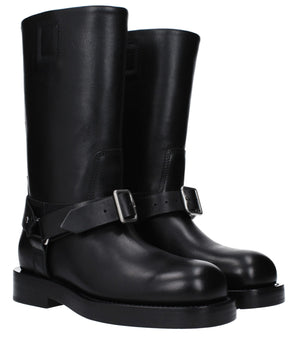 Burberry Black Leather Boots