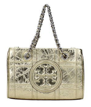 Tory Burch Gold Leather Handbag