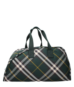 Burberry Green Fabric Luggage And Travel