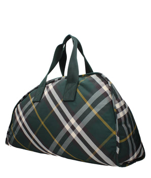 Burberry Green Fabric Luggage And Travel