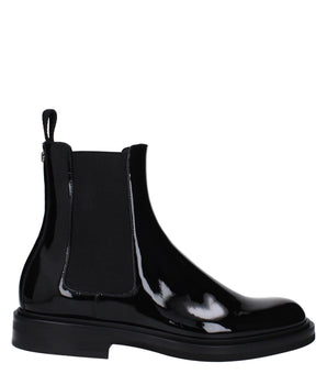 Dolce & Gabbana Black Leather Ankle Boots