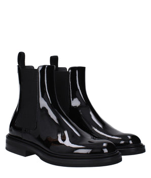 Dolce & Gabbana Black Leather Ankle Boots