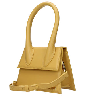 Jacquemus Yellow Leather Handbag