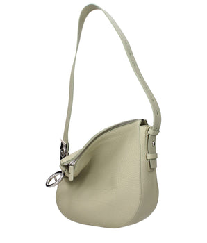 Burberry Green Leather Shoulder Bag