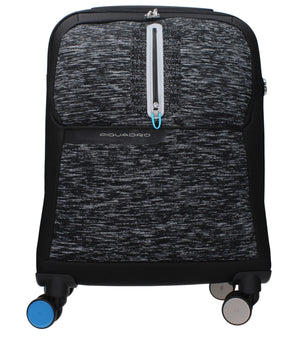 Piquadro Black Fabric Luggage And Travel