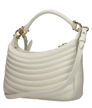 Salvatore Ferragamo Beige Leather Handbag