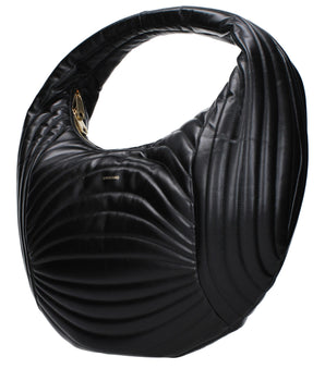 Salvatore Ferragamo Black Leather Handbag