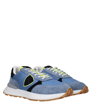 Philippe Model Blue Fabric Athletic Sneakers