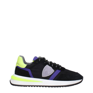 Philippe Model Black Fabric Athletic Sneakers