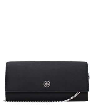 Tory Burch Black Leather Clutch Bag