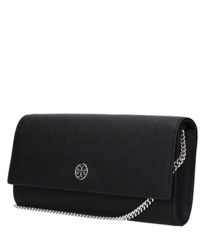 Tory Burch Black Leather Clutch Bag