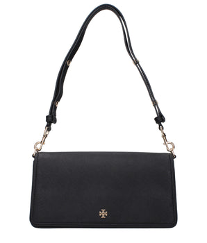 Tory Burch Black Leather Shoulder Bag