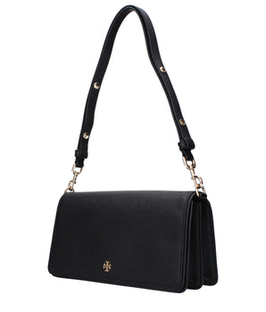 Tory Burch Black Leather Shoulder Bag