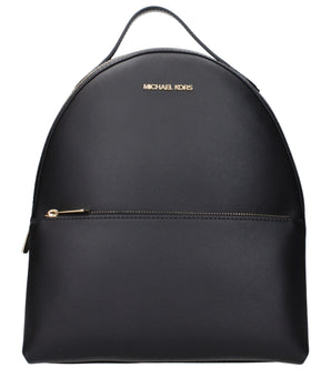Michael Kors Black Leather Backpack
