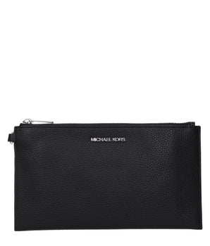 Michael Kors Black Leather Clutch Bag