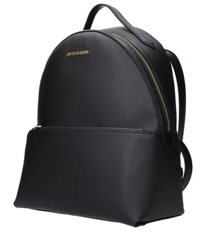 Michael Kors Black Leather Backpack