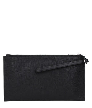 Michael Kors Black Leather Clutch Bag