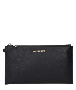 Michael Kors Black Leather Clutch Bag