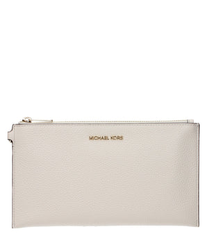 Michael Kors Beige Leather Clutch Bag