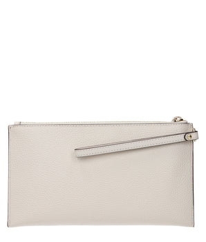 Michael Kors Beige Leather Clutch Bag